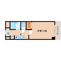 天理駅 徒歩2分 3階の物件間取画像